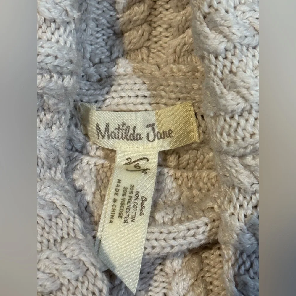 Matilda Jane Reese Crop Cable Sweater Size 6M